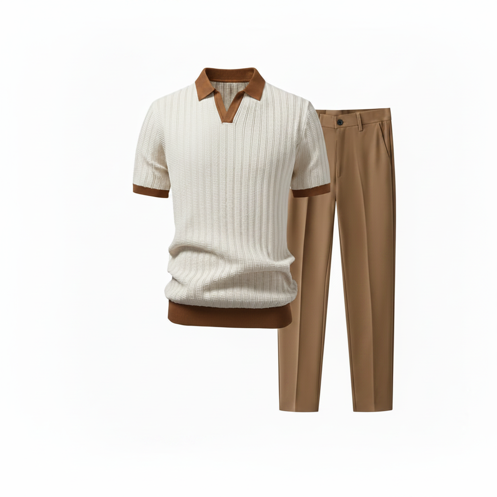 Conjunto Blanco Marrón
