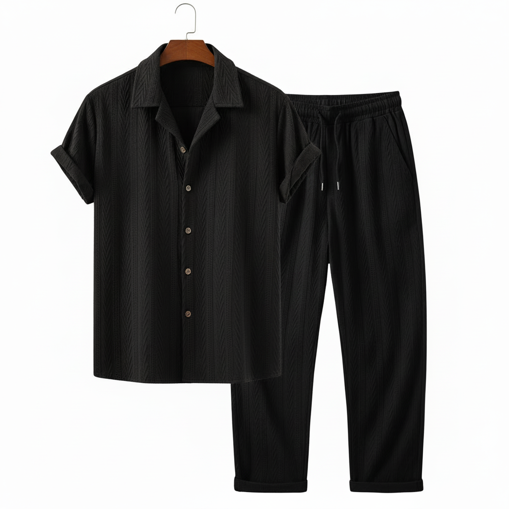 Conjunto Negro con bordado