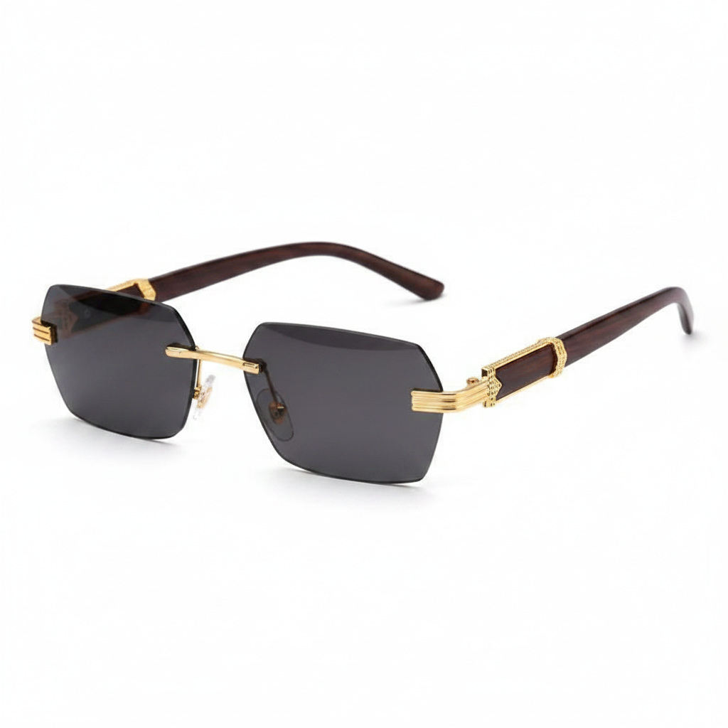 Aurum Rimless Elite - Lente Gris Negro