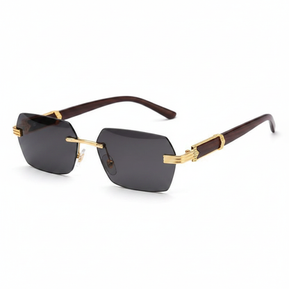 Aurum Rimless Elite - Lente Gris Negro