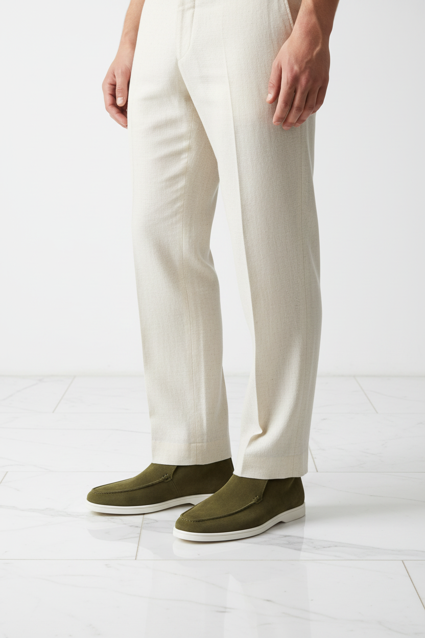Maison Loafer Verde Oliva — modelo