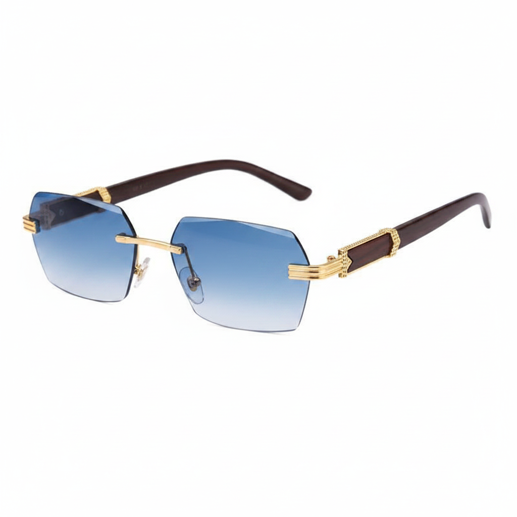 Aurum Rimless Elite - Lente Azul