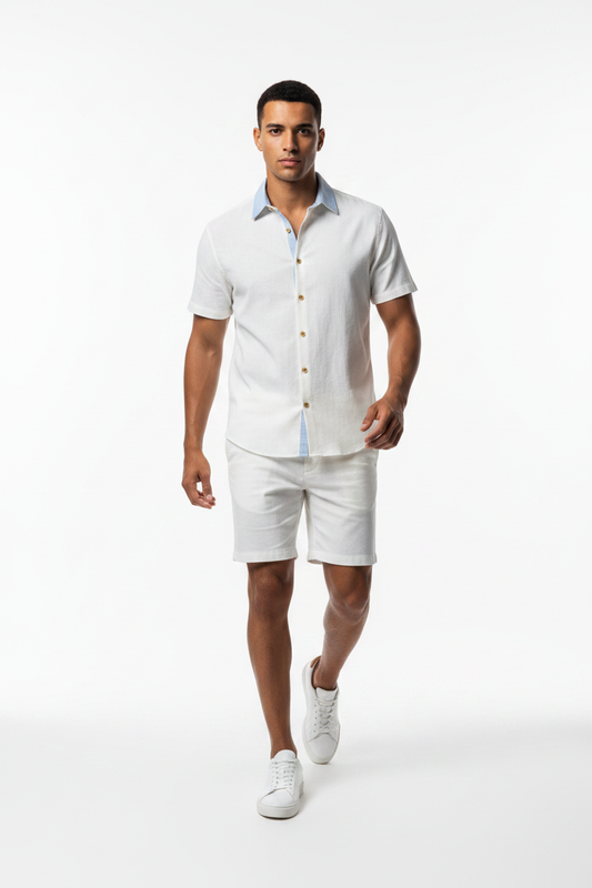 Conjunto Lino Premium Blanco — Lorenzomode