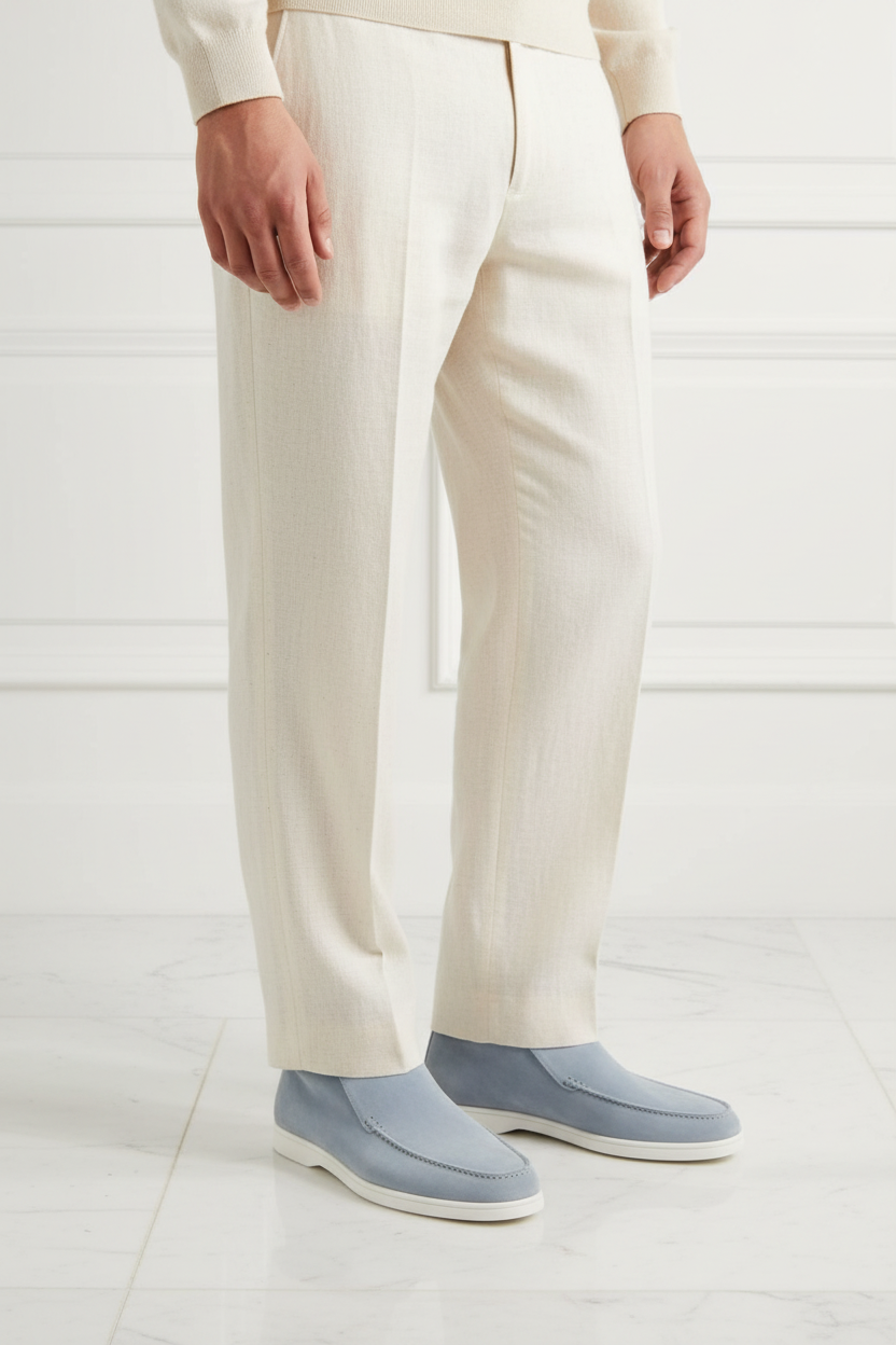 Maison Loafer Azul Claro — modelo