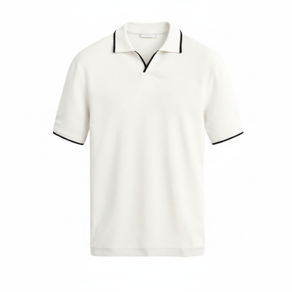 Polo Élite Manga Corta - Blanco