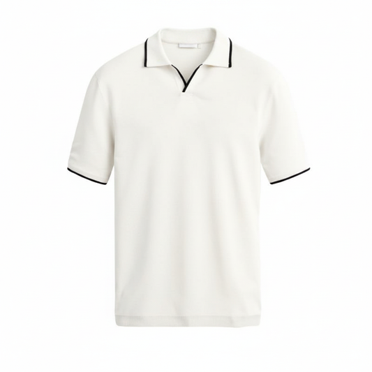 Polo Élite Manga Corta - Blanco