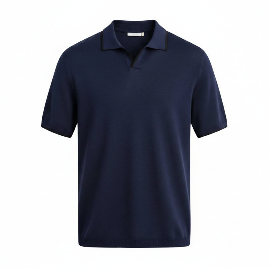 Polo Élite Manga Corta - Azul Marino