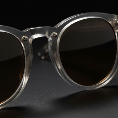 Gafas Riviera Round Crystal - Macro detalle montura