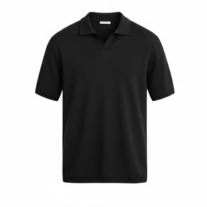 Polo Élite Manga Corta - Negro