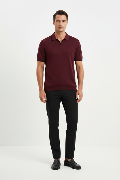 Modelo polo burdeos